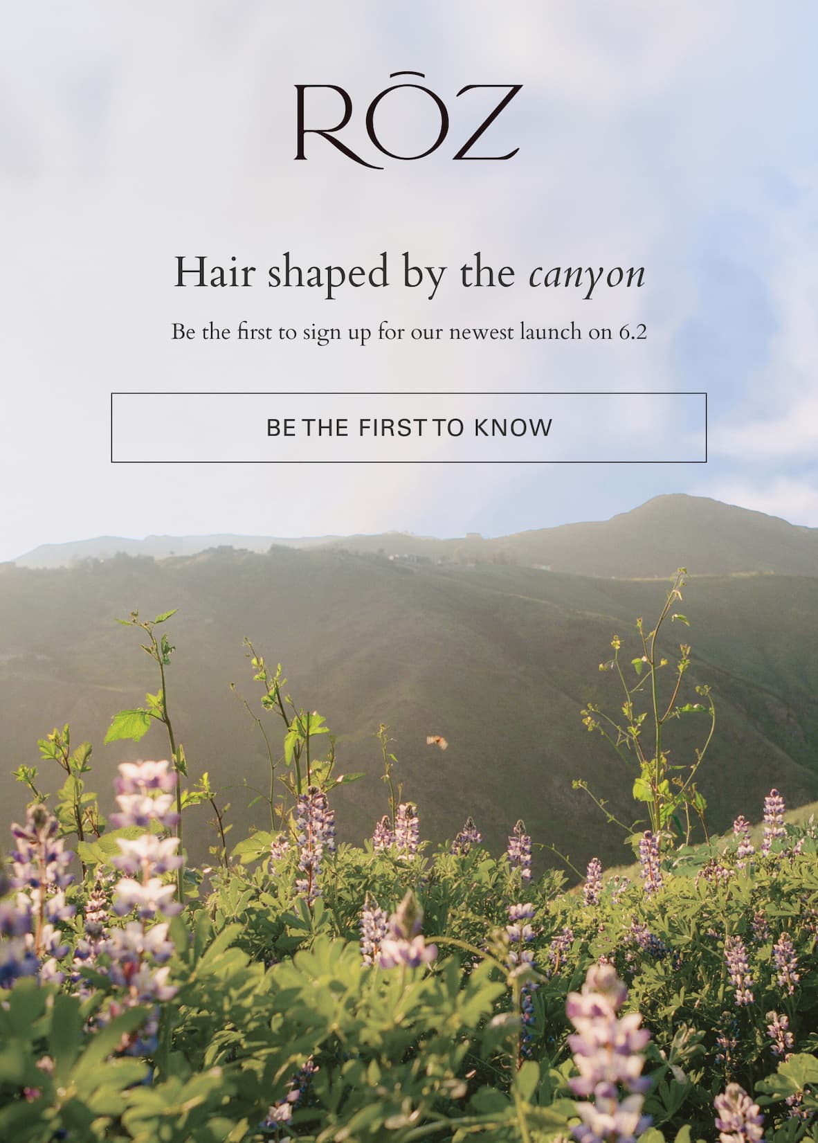Hair shaped by the canyon
