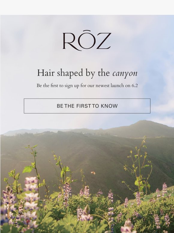 Hair shaped by the canyon…