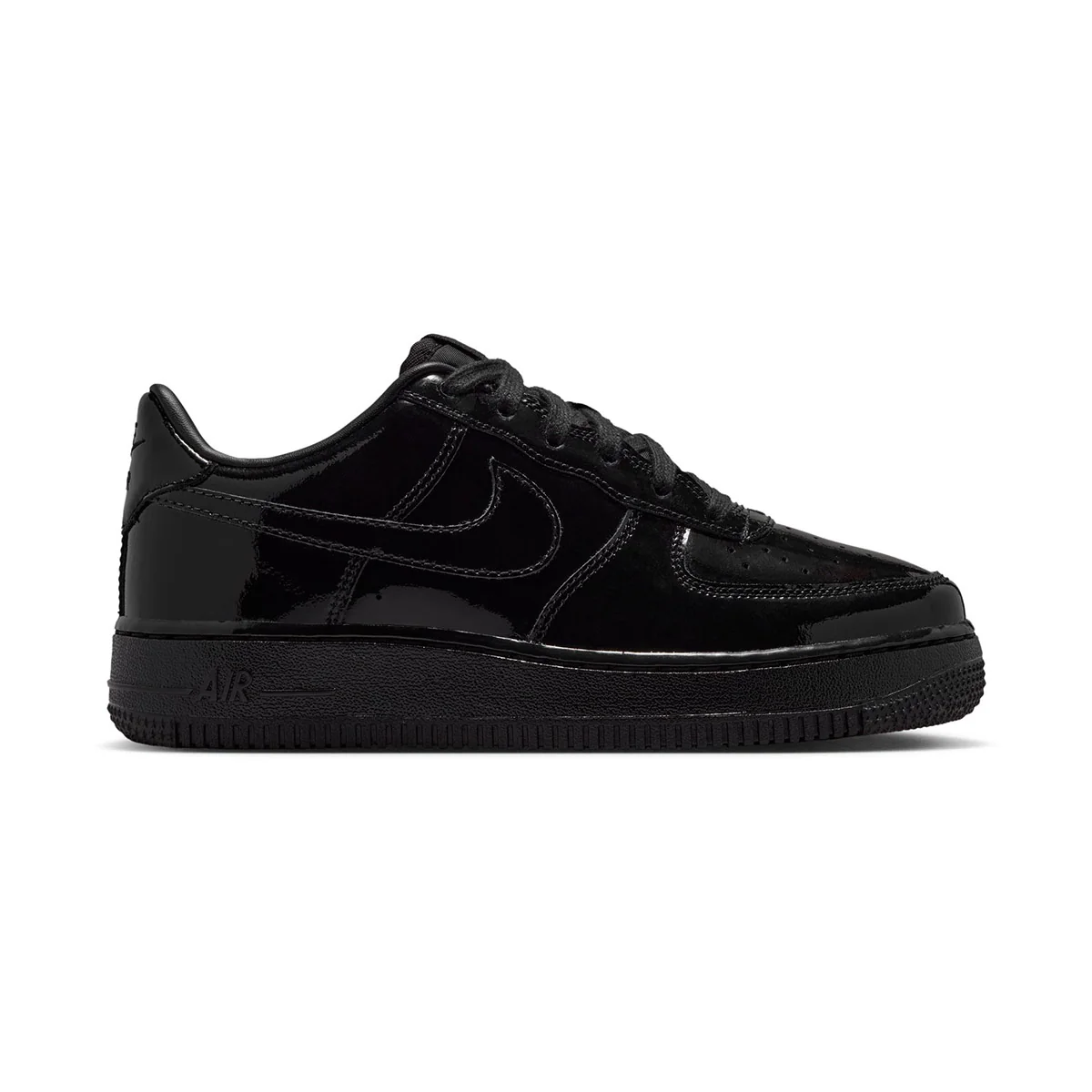 Image of Nike Air Force 1 Low 'Black Patent' Big Kids' Shoes
