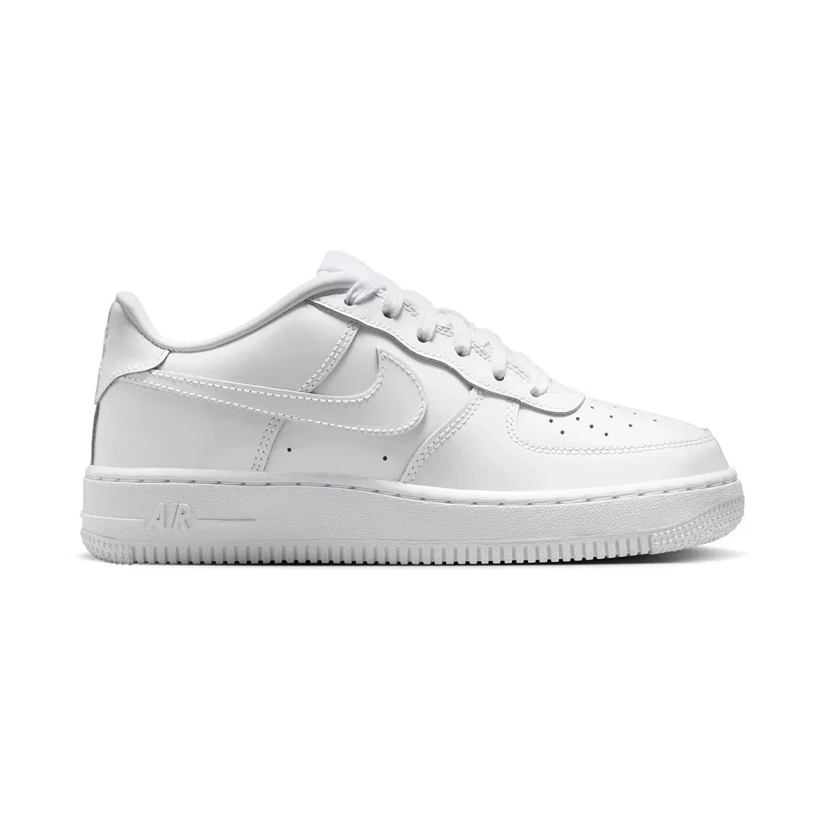 Image of Nike Air Force 1 Low 'White Patent' Big Kids' Shoes