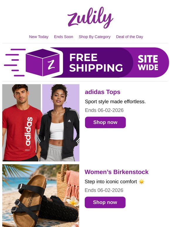 💜 adidas, Clarks, Oakley & Birks