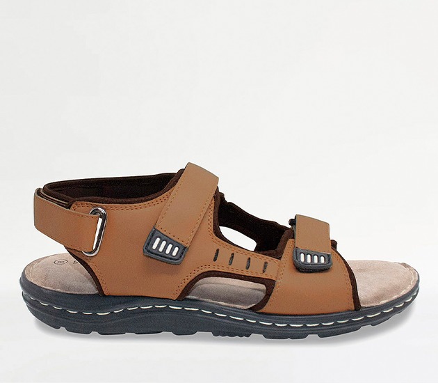 Pegasus Leather Wide Fit Sandal - MJ642
