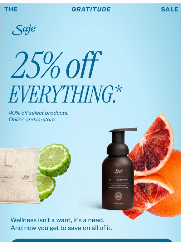 25% off everything