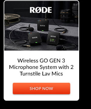 Rode Wireless GO GEN 3 Microphone System with 2 Turnstile Lav Mics | Shop Now
