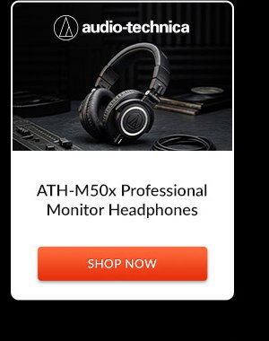 Audio-Technica ATH-M50x Professional Monitor Headphones | Shop Now