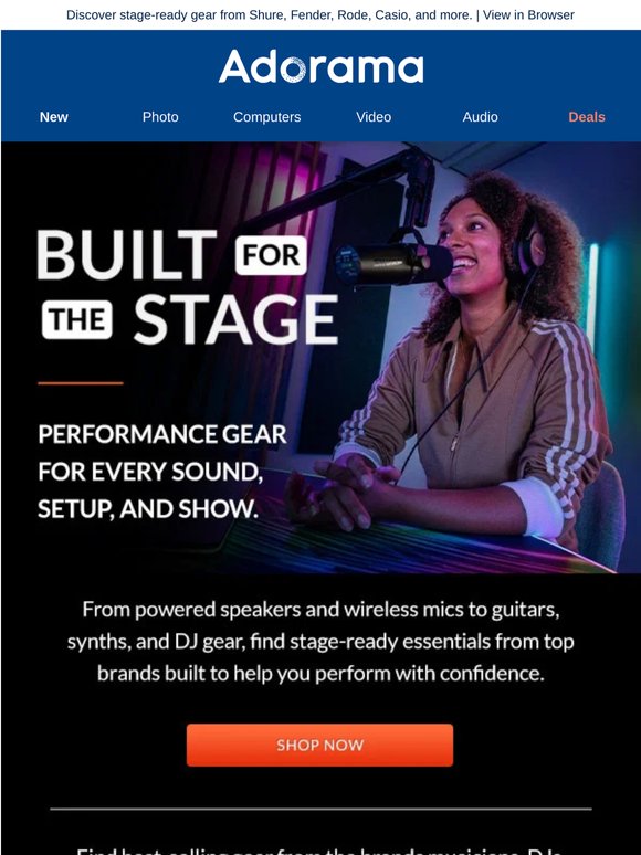Built for the Stage: Pro Audio & Performance Gear Deals