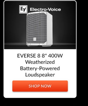 Electro-Voice EVERSE 8 8inches 400W Weatherized Battery-Powered Loudspeaker with Bluetooth Audio and Control | Shop Now