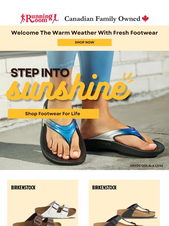 Fresh Footwear for Warmer Days!