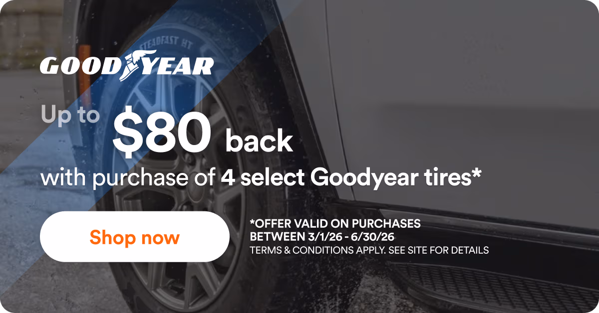 Goodyear: up to $80 back