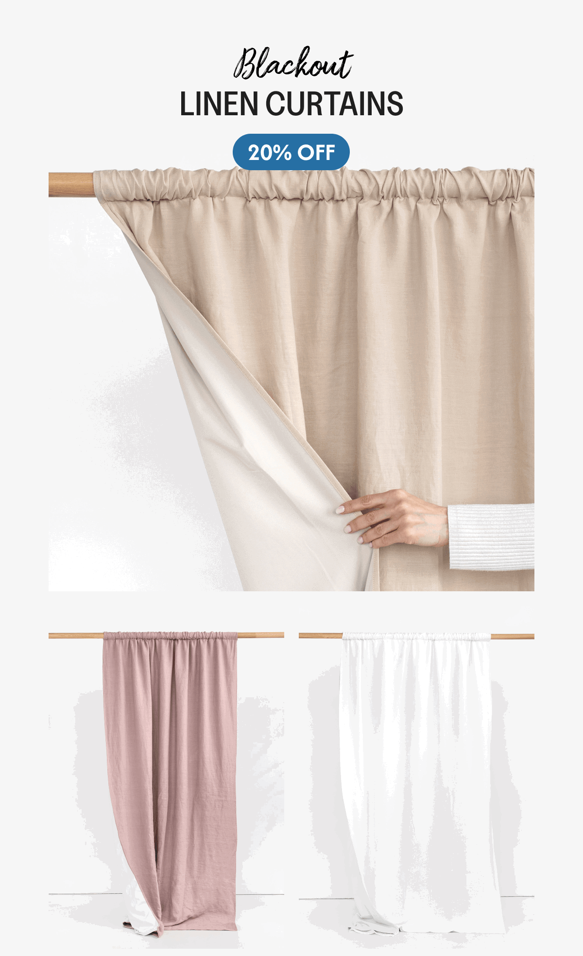 Blackout Linen Curtains