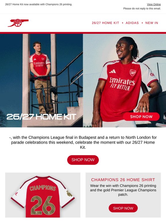 Parade Ready: 26/27 Home Kit