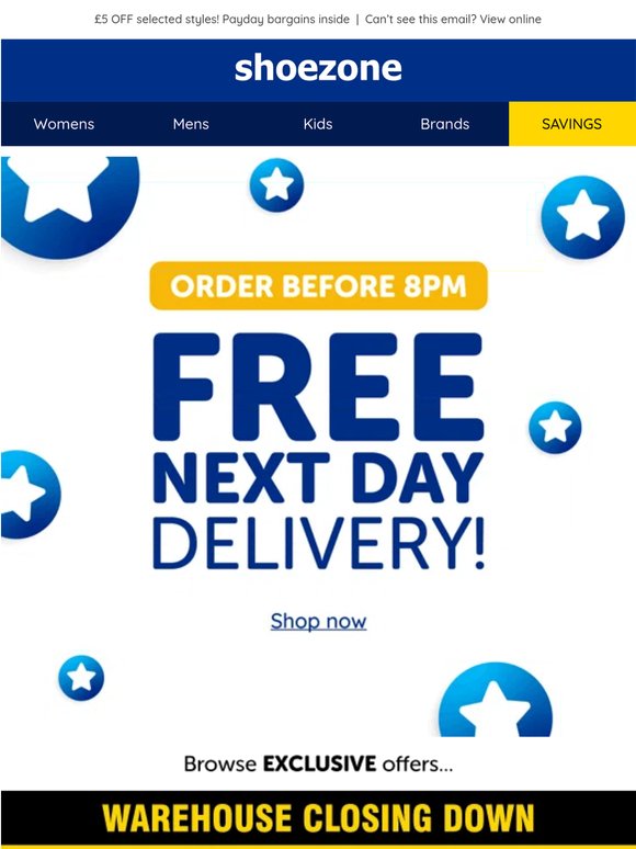 FREE delivery tomorrow! Simply checkout by 8pm