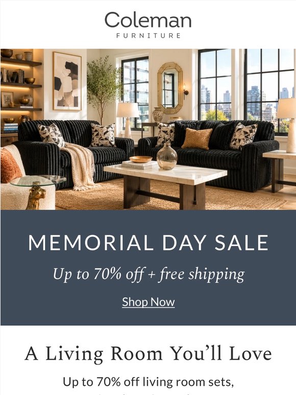 Comfort Looks Better on Sale