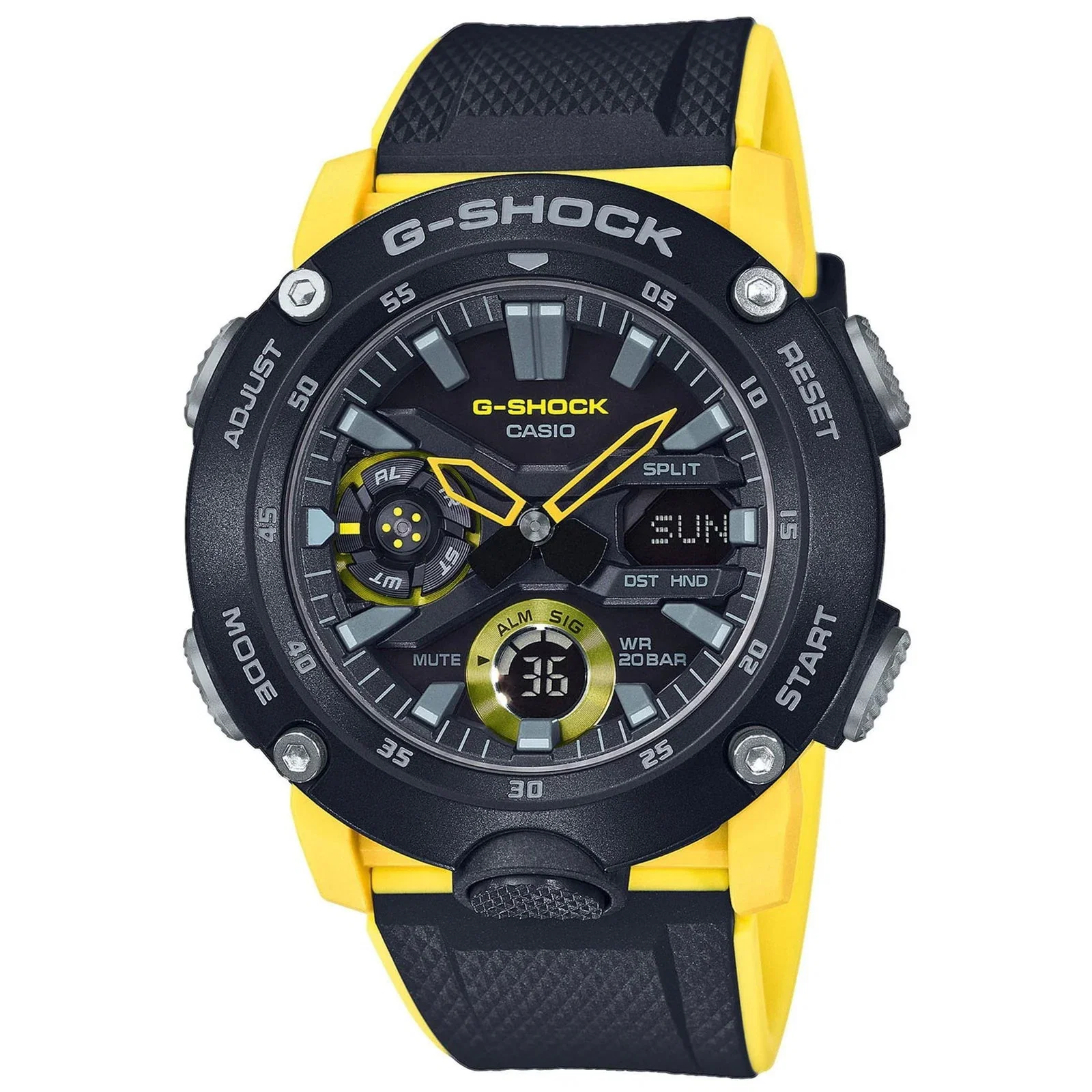 Image of G-Shock GA-2000-1A9ER Analogue-Digital Multi-Function Watch