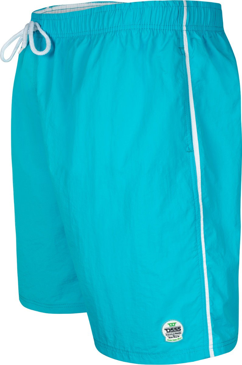 Image of D555 Yarrow Swim Shorts With Contrast Piping in Blue