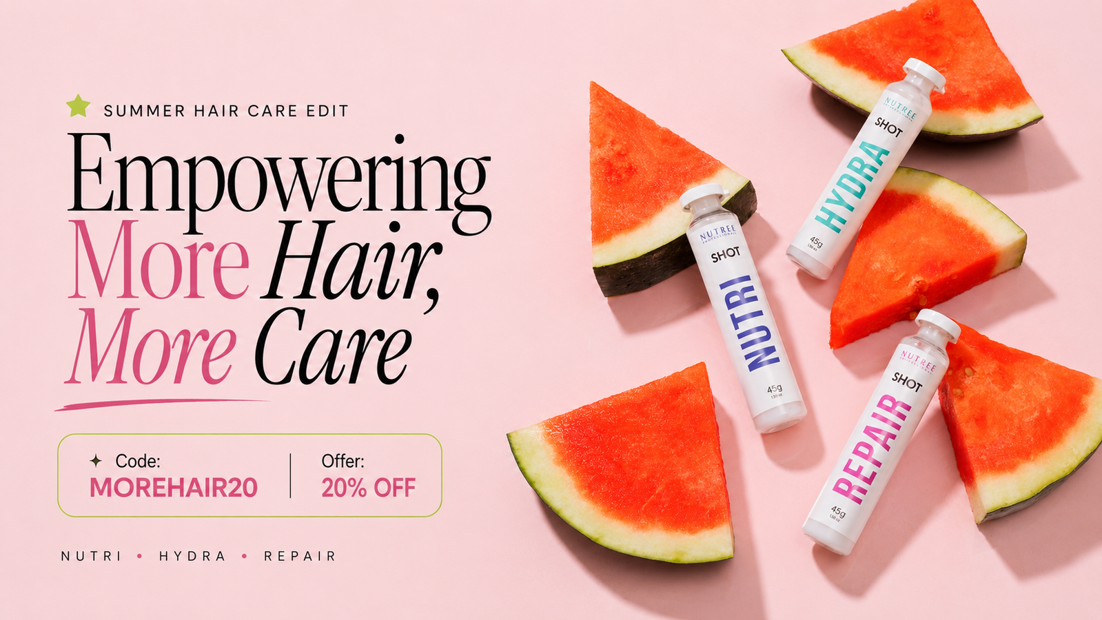 Nutree Shots — Nutri · Hydra · Repair