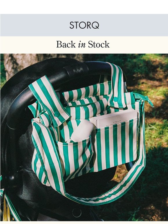 Back in Stock: The Green Stripe Caddy Bag 💚