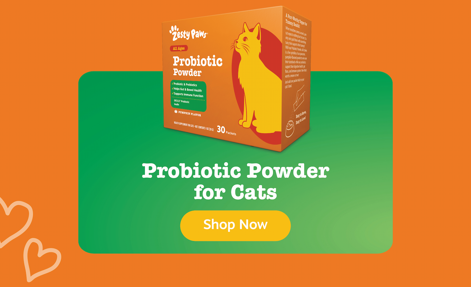 Probiotic Powder for Cats. Shop now!