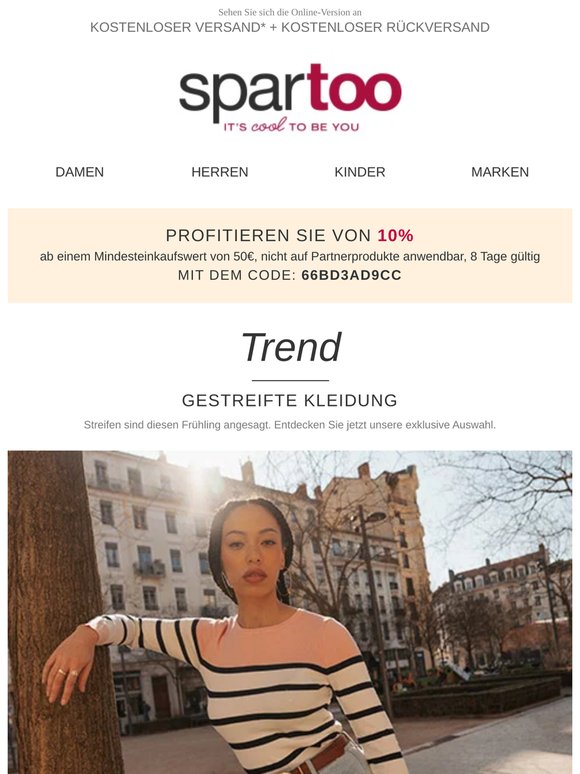 🦓 Die Streifen-Saison ist da. Kostenlose Lieferung.