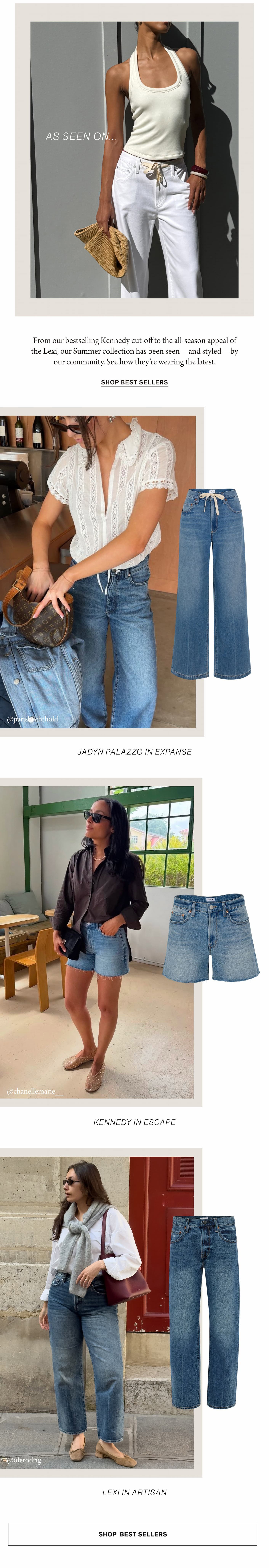 an image of a woman in jeans and a green shirt