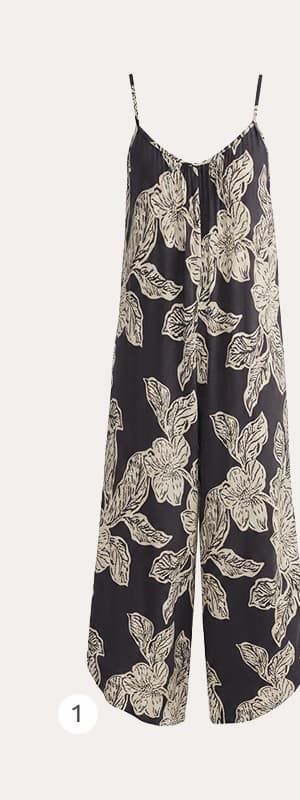 Shop Flared Asha Floral Jumpsuit