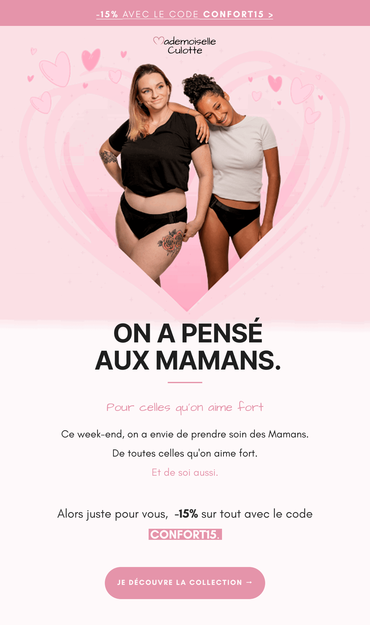 Fête des mères Mademoiselle Culotte