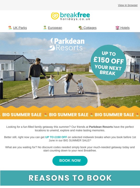 Up to £150 Off - Big Summer Sale! 😎
