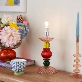 Maisie Ribbed Base Only Table Lamp