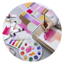 Gouache paintings
