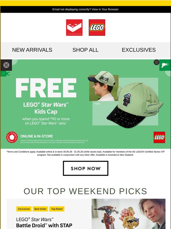 🛸 Score Your FREE® LEGO Star Wars™ Cap! 🎉