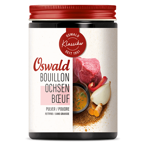 Kleine Dose Ochsenbouillon fettfrei, Bouillon, Oswald