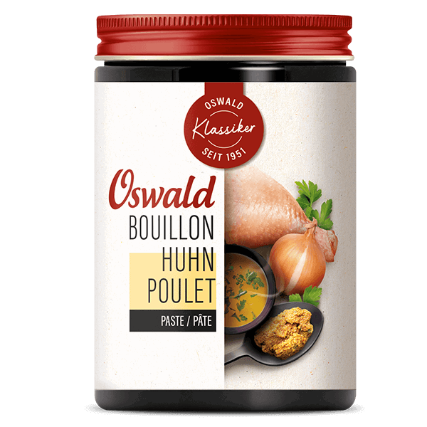Kleine Dose Hühnerbouillon Paste, Bouillon, Oswald