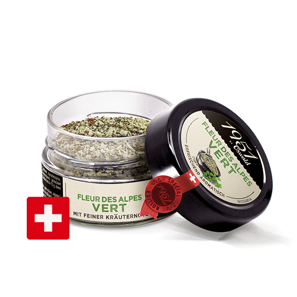 Kleinste Dose Oswald Premium-Salz «Fleur des Alpes» vert 1951, Gewürze, Oswald