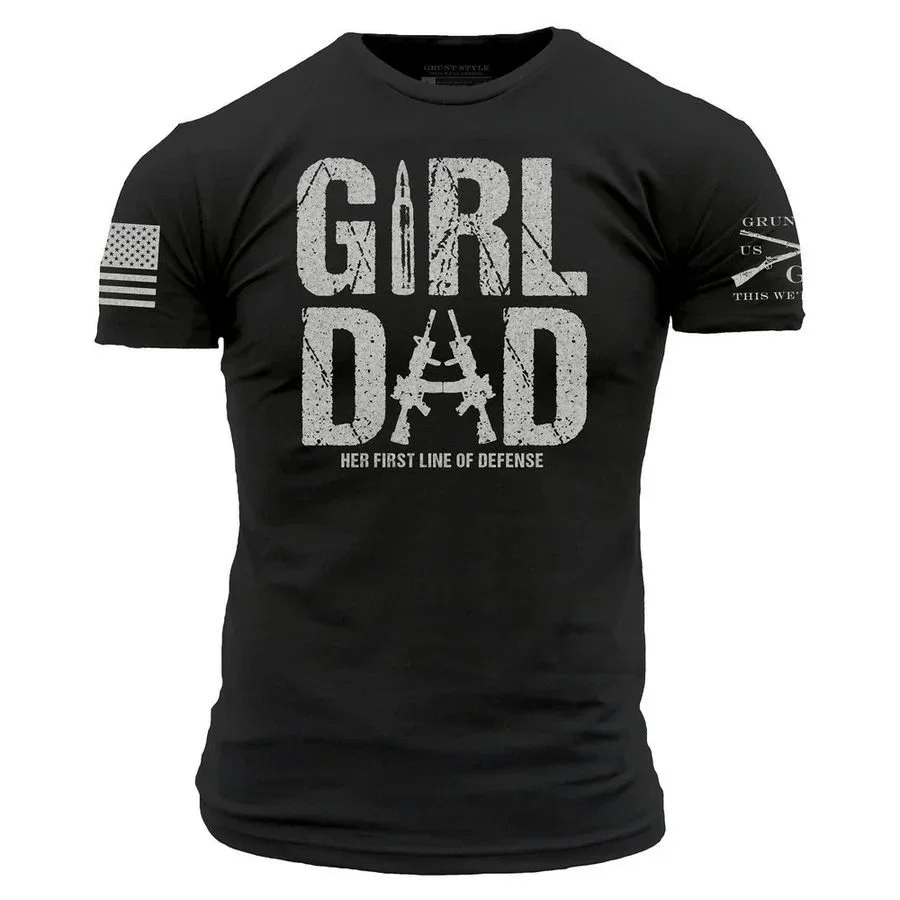 Image of Girl Dad T-Shirt - Black