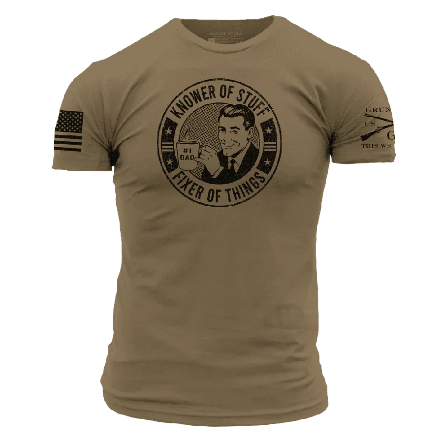 Image of Knower of Stuff T-Shirt - Combat Green
