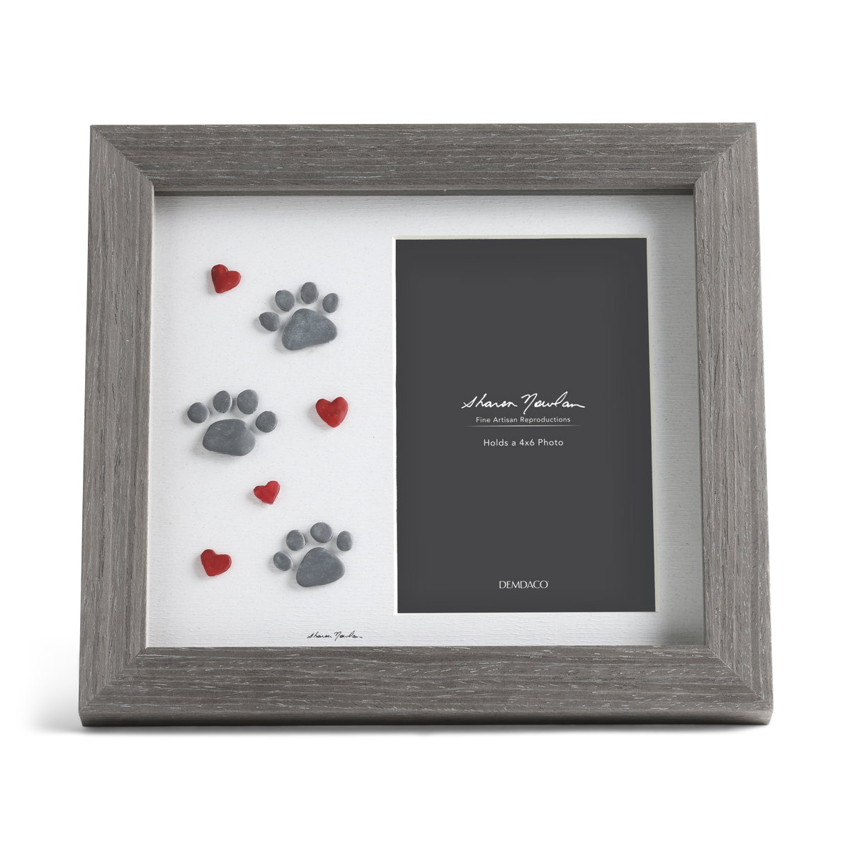 Paw Prints Gray Frame
