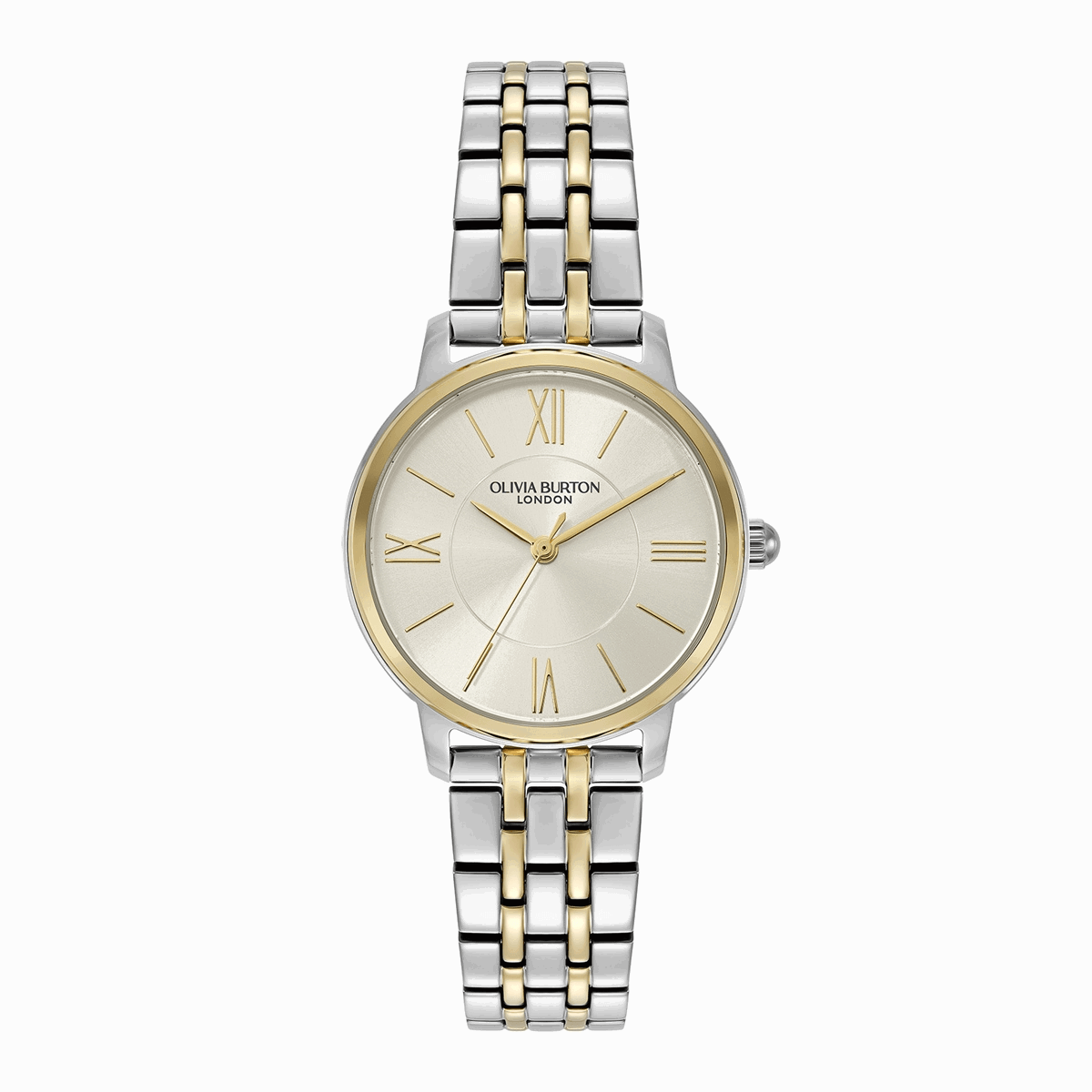 Olivia Burton Two Toned Westboure Silver Dial Watch