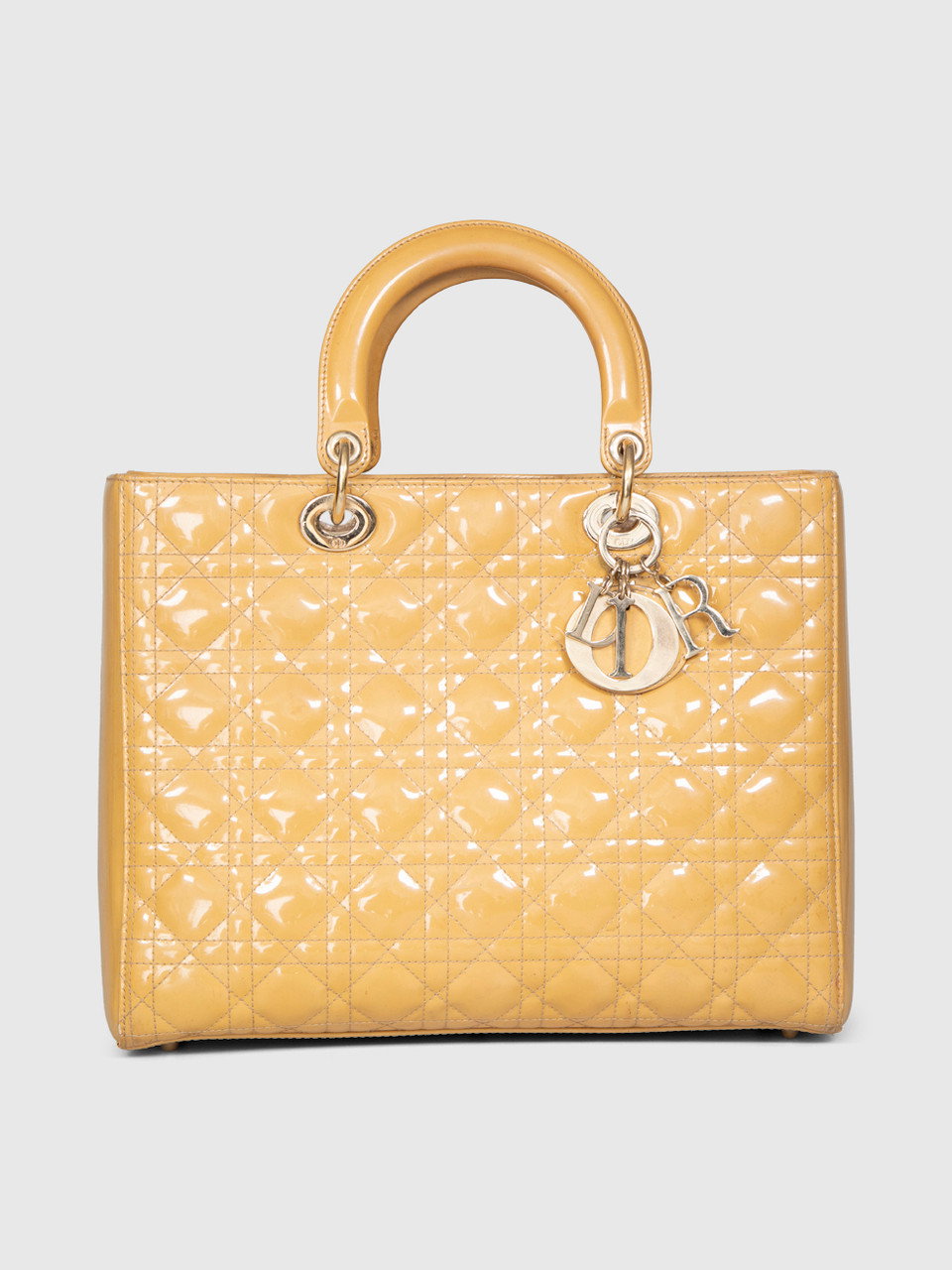 Image of 2011 Beige Patent Cannage Large Lady Dior