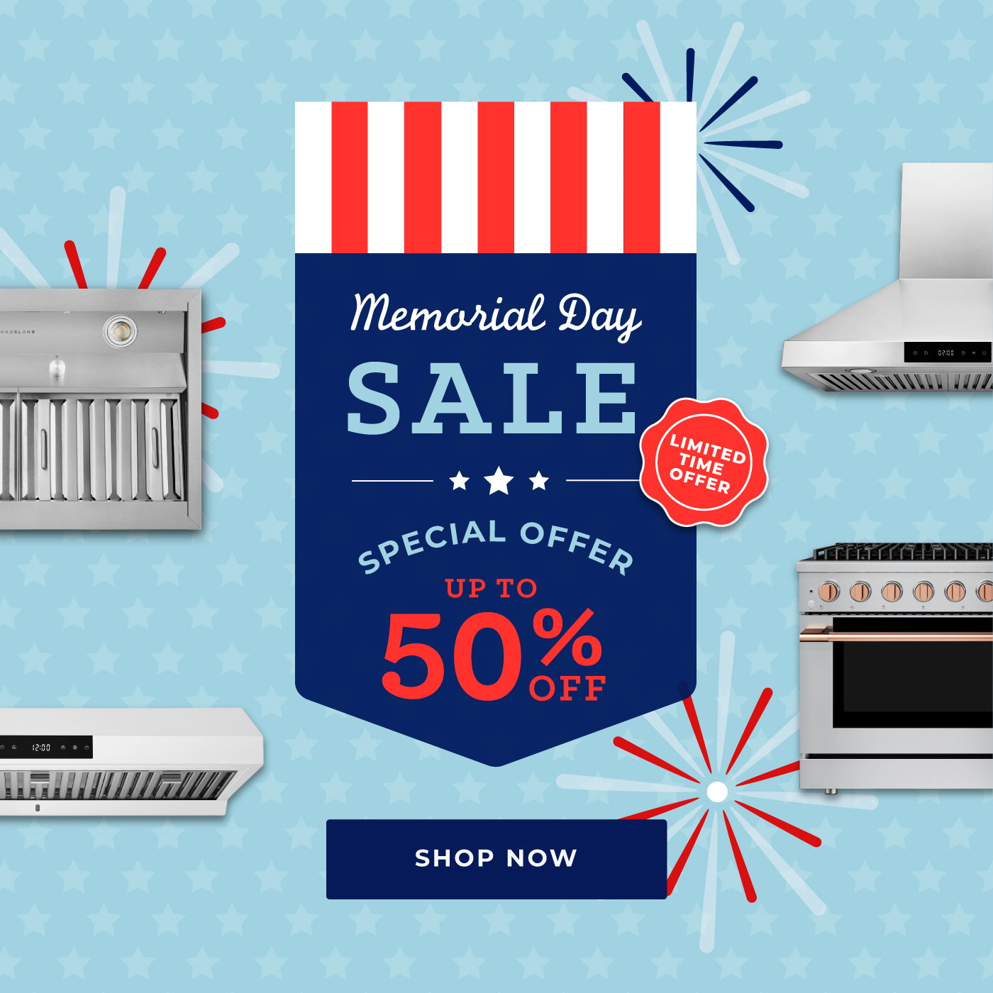 Memorial Day Sale Sale take up to 50% Off Shop Now