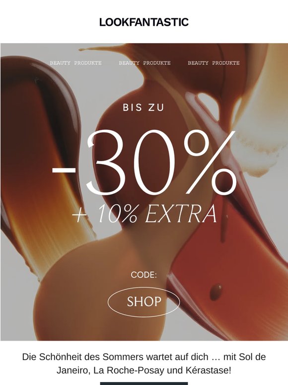 Bis zu 30 % + 10%  EXTRA Rabatt!