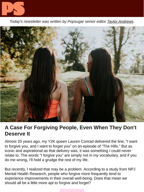 I Want to Forgive You, and I Want to Forget You