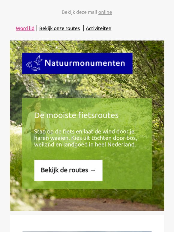 De mooiste fietsroutes | Nieuw bezoekerscentrum | Red bijen en vlinders