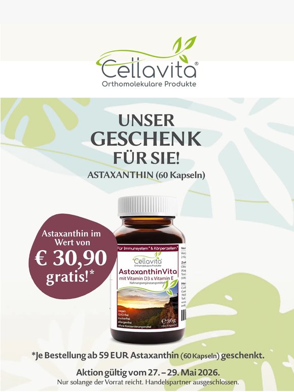 Letzte Chance auf Ihr Geschenk (Wert 30,90 €)