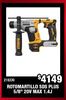ROTOMARTILLO SDS PLUS 5/8” 20V MAX 1.4J