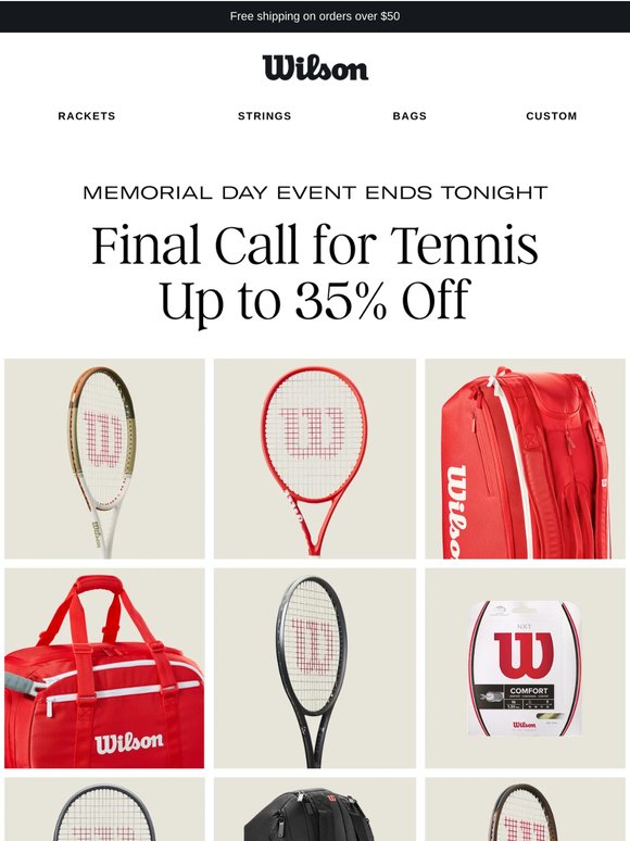 Last Call: Memorial Day Tennis Event Ends Tonight