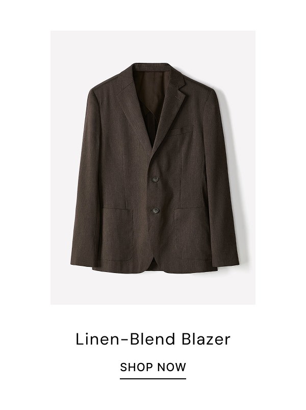 Linen-Blend Blazer