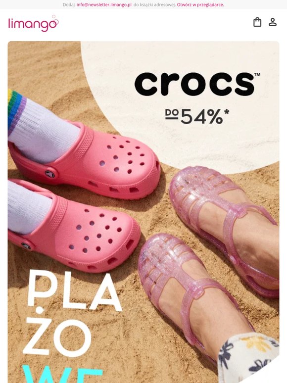 Crocs do - 54%* 💜🧘 Dla dużych i małych fanów wygody.