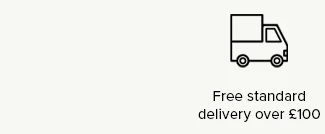 Free standard delivery over £100