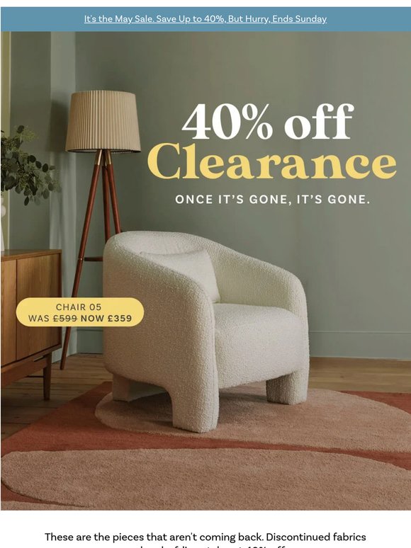 40% Off Everything In Clearance