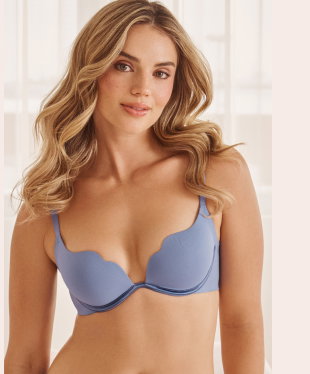Push-up Scalloped Bra